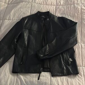 Men's Black Leather Jacket